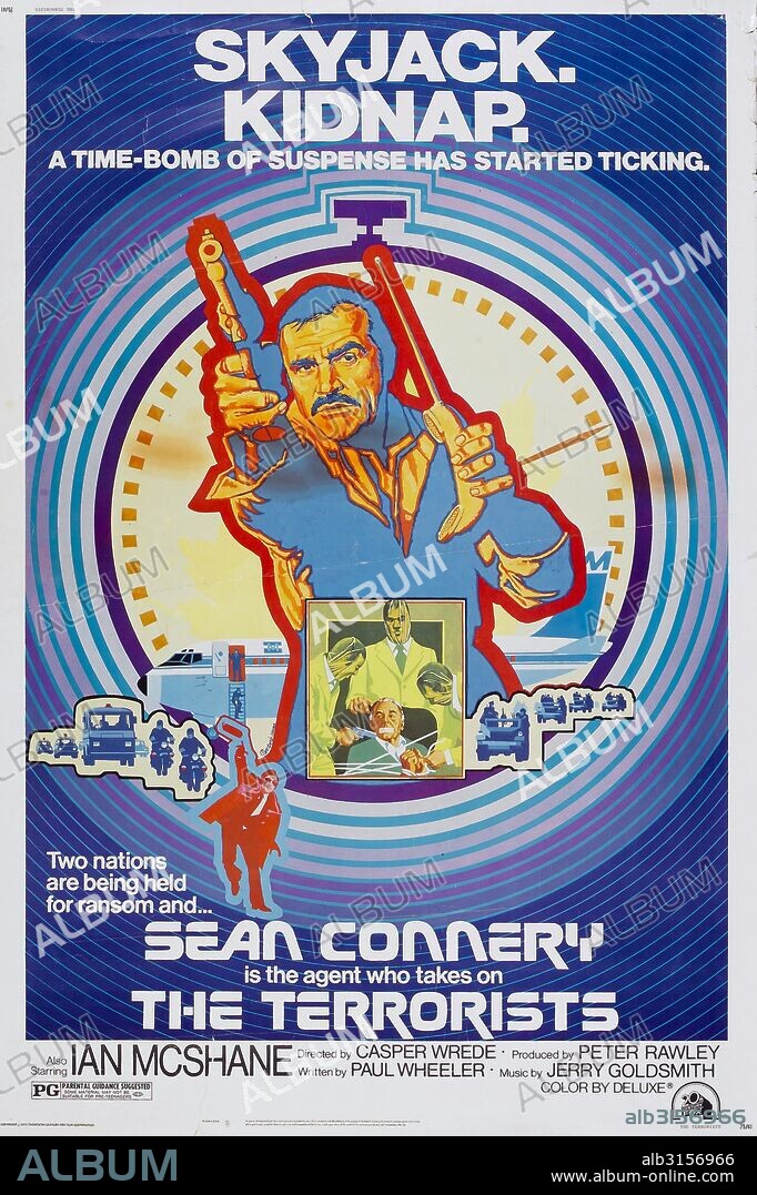 Affiche de THE TERRORISTS, 1975, réalisé par CASPER WREDE. Copyright BRITISH LION.