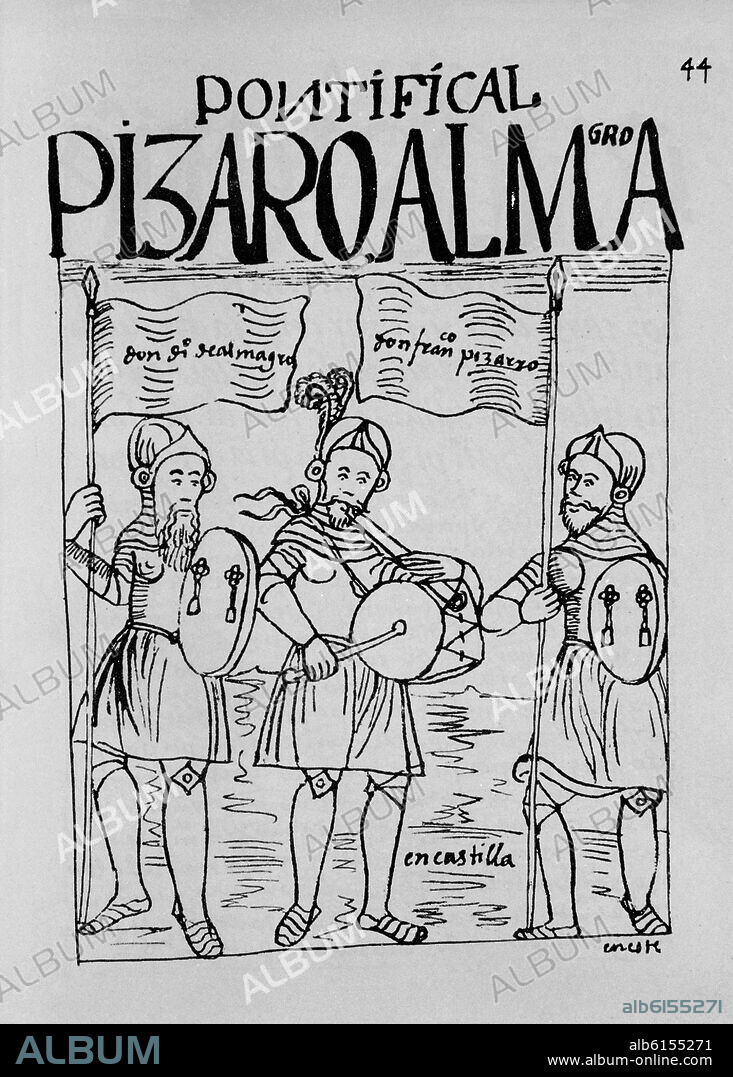 FELIPE GUAMAN POMA DE AYALA (1535-1617). NUEVA CRONICA Y BUEN GOBIERNO - PIZARRO Y ALMAGRO - 1615.