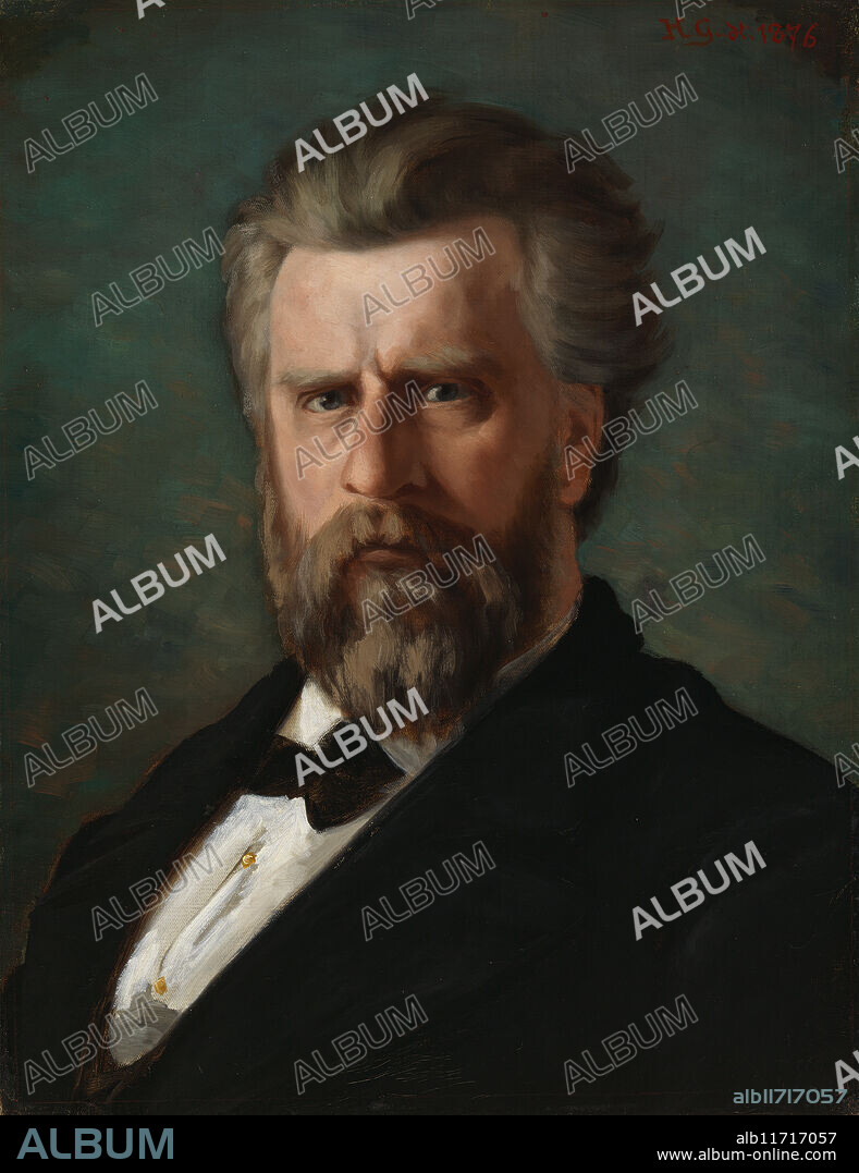 HILDA ELOISE GRANSTEDT. Portrait of the Sculptor C. E. Sjöstrand, 1876.