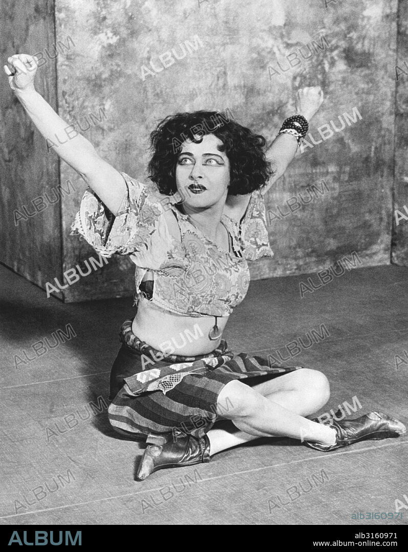 Hollywood, California: c. 1924 Actress Alla Nazimova in an expressive scene from one of her movies.
