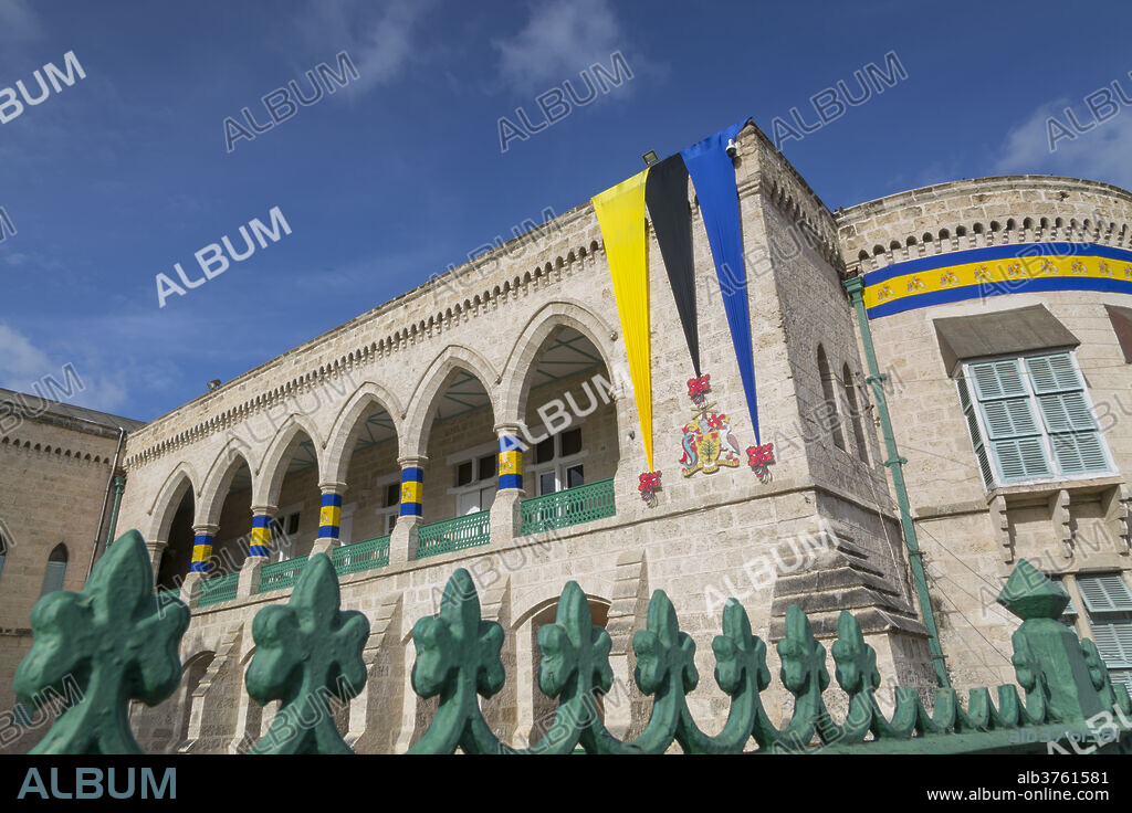 Parliament Building in National Heroes Square, Bridgetown, St. Michael, Barbados, West Indies, Caribbean, Central America.