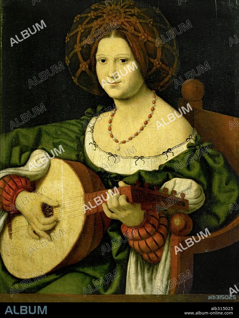 ANDREA SOLARIO. Lute Player, 1520, Oil on canvas.