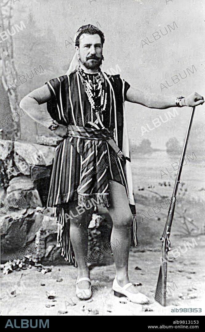 Madrid, 1889. Julián Gayarre en "Los pescadores de perlas", de Bizet, en el Teatro Real.