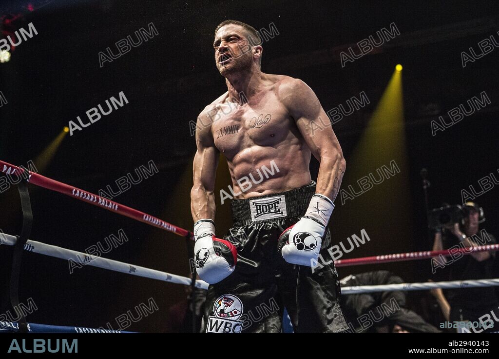 JAKE GYLLENHAAL en REDENCION, 2015 (SOUTHPAW), dirigida por ANTOINE FUQUA. Copyright ESCAPE ARTISTS.