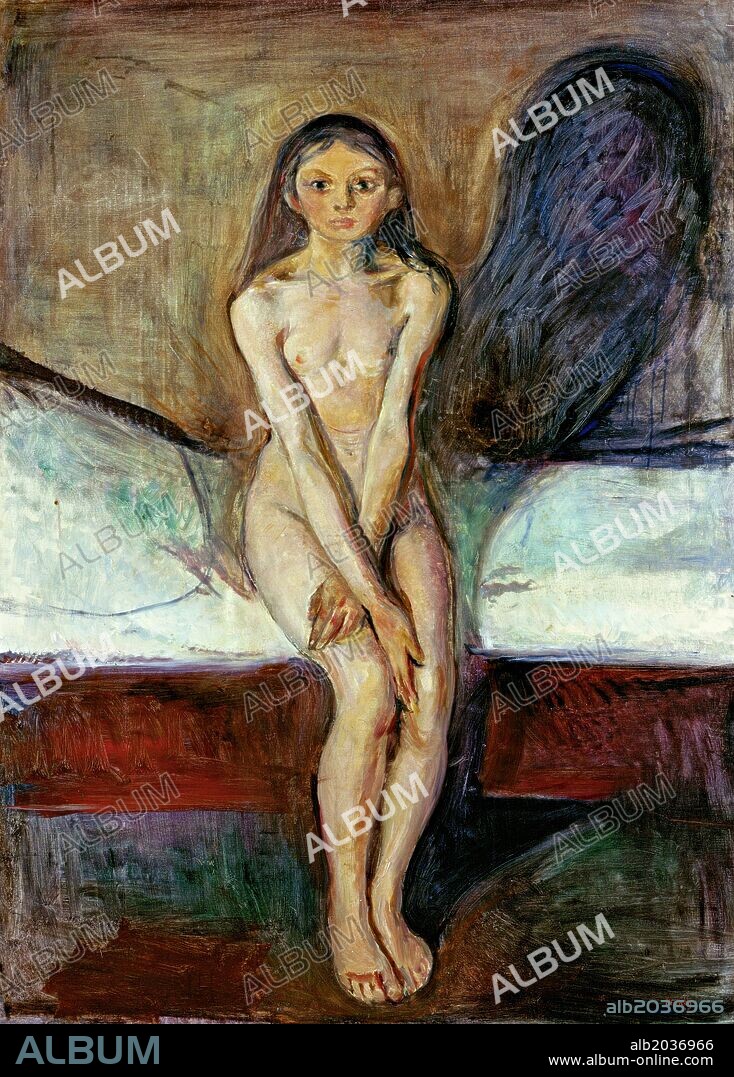 Edvard Munch / 'Puberty', 1894, Oil on canvas, 149 x 112 cm.