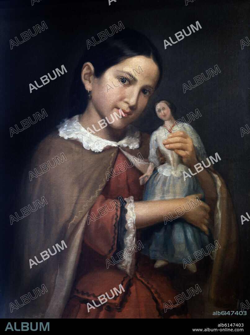 JUAN CORDERO. LA NIÑA DE LA MUÑECA - SIGLO XIX.