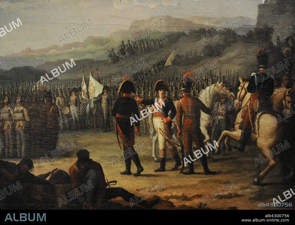 Juan Rodríguez Jiménez "el Panadero" (1765-1830). Pintor español. Embarque del Marqués de La Romana y sus tropas, 1809. Detalle. Óleo sobre lienzo. Museo del Romanticismo. Madrid. España.