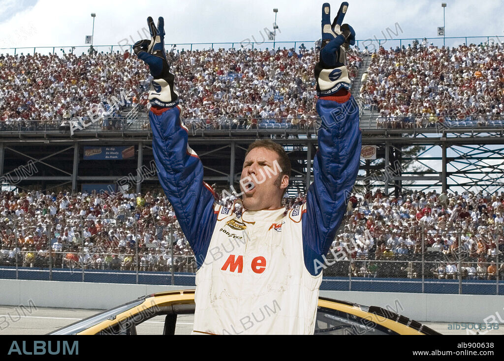 WILL FERRELL in TALLADEGA NIGHTS: THE BALLAD OF RICKY BOBBY, 2006, directed by ADAM MCKAY. Copyright COLUMBIA PICTURES / HANOVER, SUZANNE.