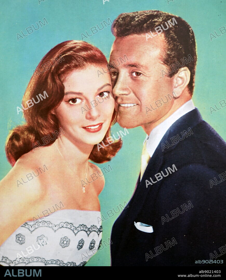 Photograph of Pier Angeli (1932-1971) with her husband Vic Damone (1928-2018).