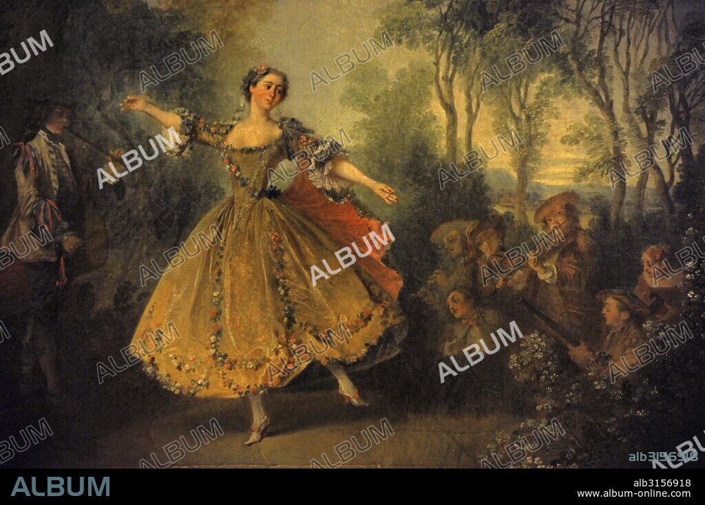 Nicolas Lancret (1690-1743). French painter. La Camargo Dancing, first half of the 18th century. The State Hermitage Museum. Saint Petersburg. Russia.