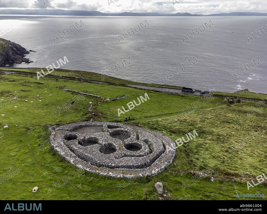 Cashel Murphy, Ancient Celtic settlement, Early Christian era (5th-8th centuries AD), Dingle Peninsula, County Kerry, Ireland, United Kingdom.