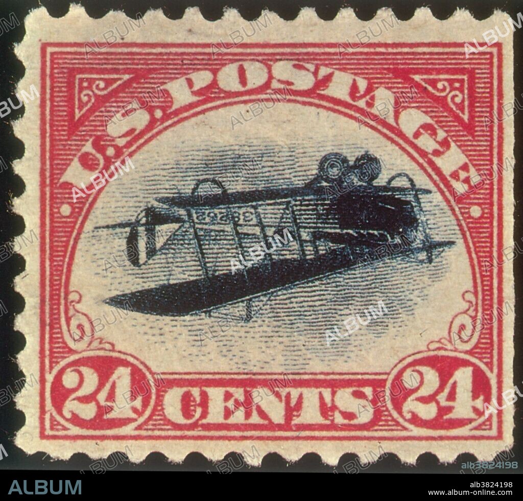 The Inverted Jenny (also known as an Upside Down Jenny, Jenny Invert) is a United States postage stamp first issued on May 10, 1918 in which the image of the Curtiss JN-4 airplane in the center of the design appears upside-down; it is probably the most famous error in American philately. Only one pane of 100 of the invert stamps was ever found, making this error one of the most prized in all philately.