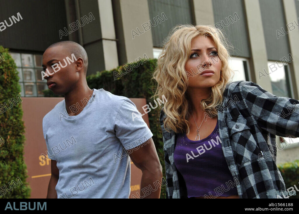 ALY MICHALKA and ROBBIE JONES in HELLCATS, 2010, directed by ALLAN ARKUSH and DEBBIE ALLEN. Copyright CBS TELEVISION.