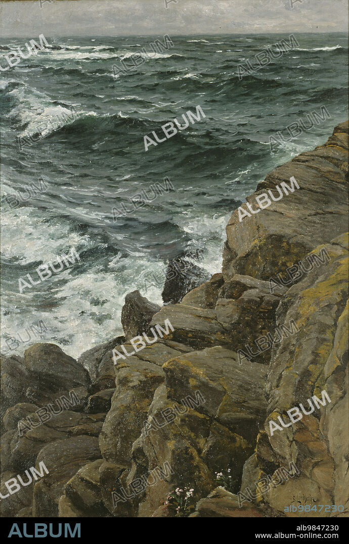 BERNDT LINDHOLM. View of the Kattegat, 1890.