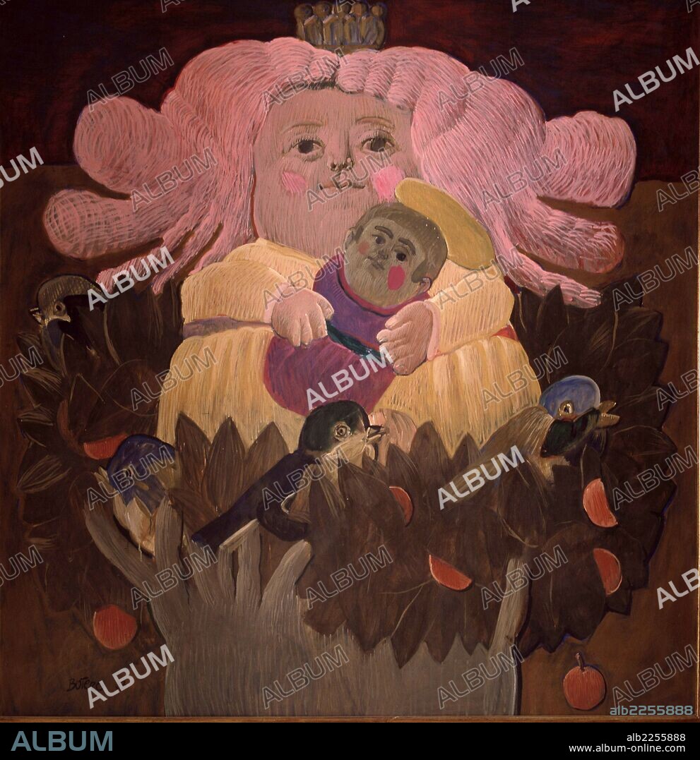 FERNANDO BOTERO (1932-). BOTERO , FERNANDO PINTOR Y ESCULTOR COLOMBIANO . 1932 - " NUESTRA SEÑORA DE FATIMA " , OLEO 1963 MUSEO DE ARTE MODERNO . BOGOTA   ATENCION: AUTOR CONTEMPORANEO SUJETO A COPYRIGHT ©. EL CLIENTE FINAL ES RESPONSABLE DE LA GESTION DE LOS DERECHOS DE AUTOR CON LAS SOCIEDADES EXISTENTES DE GESTION DE DERECHOS O DIRECTAMENTE CON LOS ORGANISMOS TITULARES DE LOS MISMOS.