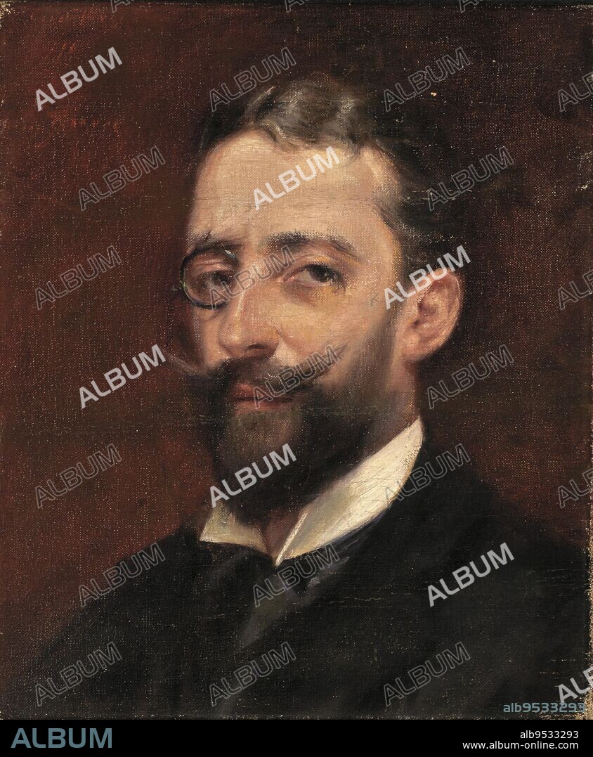 ALICE PIKE BARNEY. Man with Monocle. oil on canvas. Date: ca. 1887-1889.