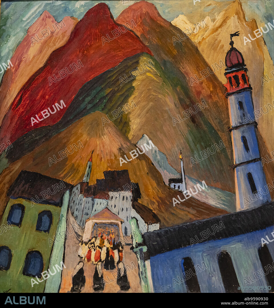 Marianne Von WereFkin, Procession near Ascona, 1924, Berlin, Federal Republic of Germany.