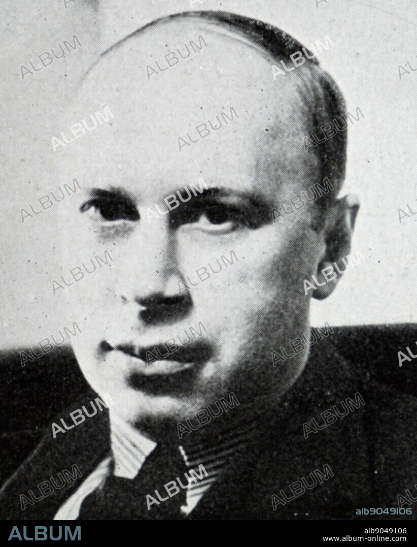 Photographic portrait of Sergei Prokofiev (1891-1953) a Soviet composer, pianist and conductor. Dated 20th century.