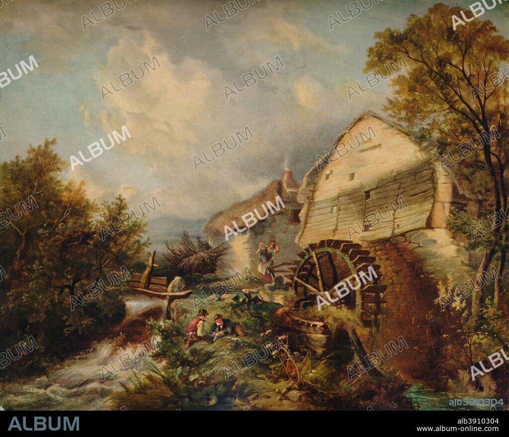 'Holly Street', 1847, (1938). Holy Street Mill, Chagford, Devon. Held in the New Walk Museum & Art Gallery, Leicester Arts and Museums Service, Leicester. From A Catalogue of the Pictures and Drawings in the collection of Frederick John Nettleford, Volume IV, by C. Reginald Grundy and F. Gordon Roe. [Emrose and Sons Ltd., London and Derby, 1938].
