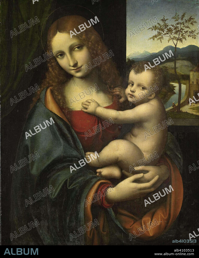 GIAMPETRINO (ATTRIBUTED TO). Madonna and Child. Dating: 1510 - 1525. Measurements: h 67 cm × w 54 cm.