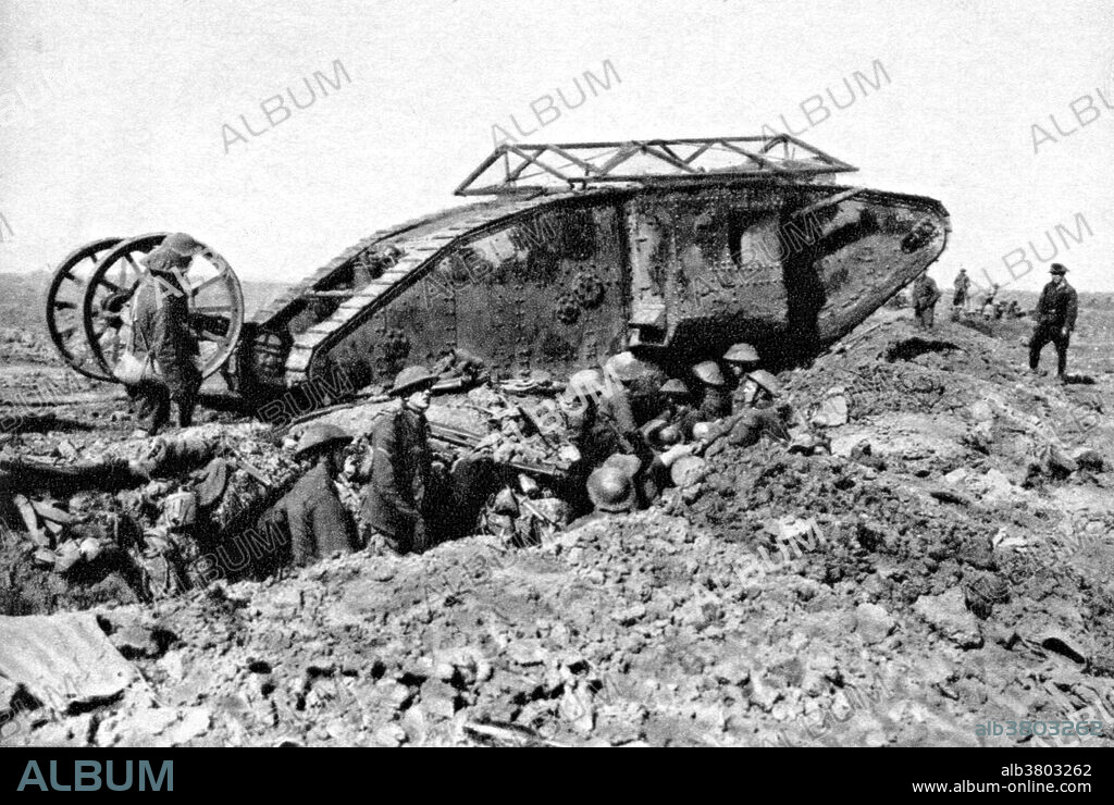 The Battle of Thiepval Ridge was an offensive mounted by the Reserve Army of Lieutenant General Hubert Gough during the Battle of the Somme and was intended to benefit from the Fourth Army attack at Morval by starting 24 hours afterwards. The British experimented with new techniques in gas warfare, machine gun bombardment and tank-infantry co-operation. The German defenders fought with great determination, while the British coordination of infantry and artillery declined after the first day, due to the confused nature of the fighting in the mazes of trenches, dugouts and shell craters. September became the month most costly in casualties for the German armies on the Somme. The Battle of Thiepval Ridge and one of the twelve battles of the Somme. The Battle of the Somme was a battle of WWI fought by the armies of the British and French empires against the German Empire. It took place between July 1 and November 18, 1916 on either side of the River Somme in France. The battle was one of the largest of World War I, in which more than 1,000,000 men were wounded or killed, making it one of humanity's bloodiest battles. The battle is notable for the importance of air power and the first use of the tank. At the end of the battle, British and French forces had penetrated 6 miles into German-occupied territory, taking more ground than any offensive since the Battle of the Marne in 1914.
