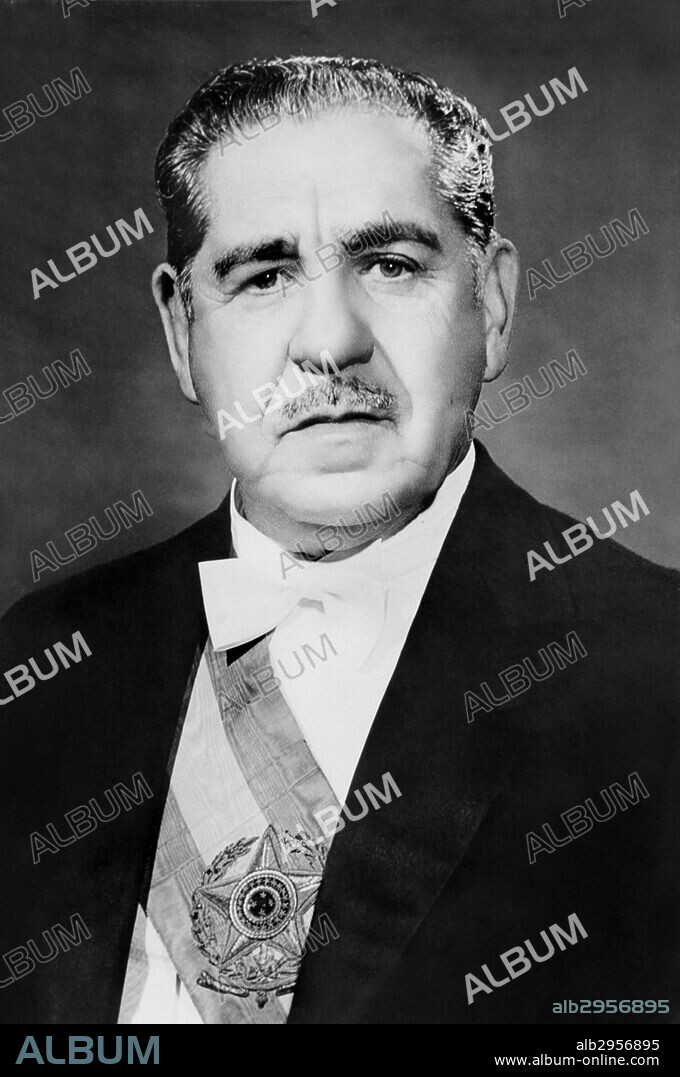 Photograph of Artur da Costa e Silva (1899-1969) Brazilian Army General and second President of Brazil. Dated 1965.