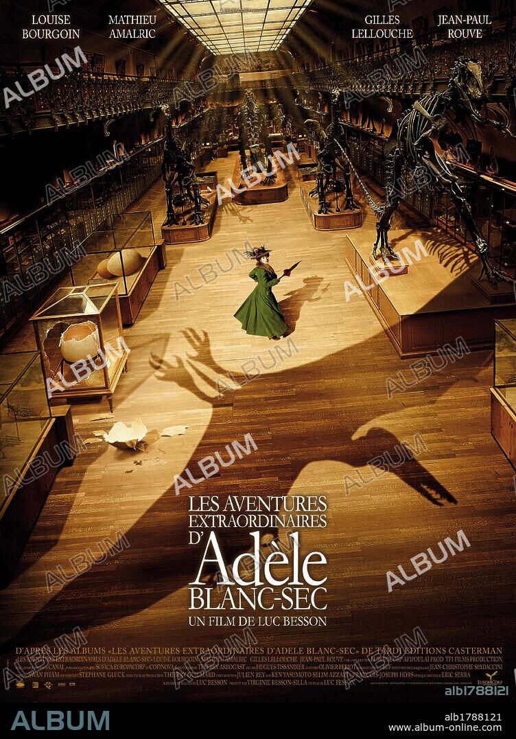 Poster of THE EXTRAORDINARY ADVENTURES OF ADELE BLANC-SEC, 2010 (LES AVENTURES EXTRAORDINAIRES D'ADELE BLANC-SEC), directed by LUC BESSON. Copyright CANAL +.