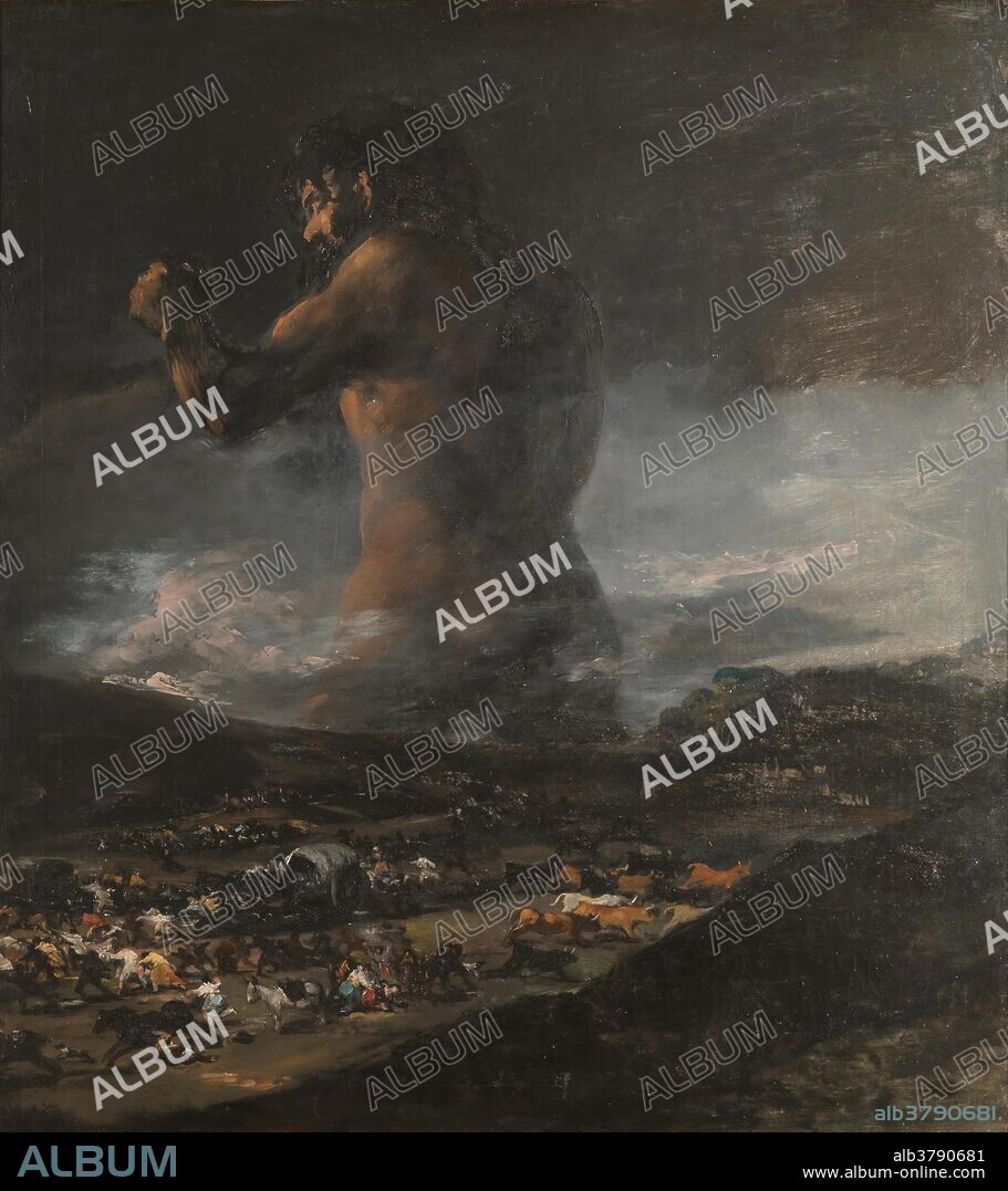 Francisco de Goya y Lucientes / 'The Colossus'. 1818 - 1825. Oil on canvas.