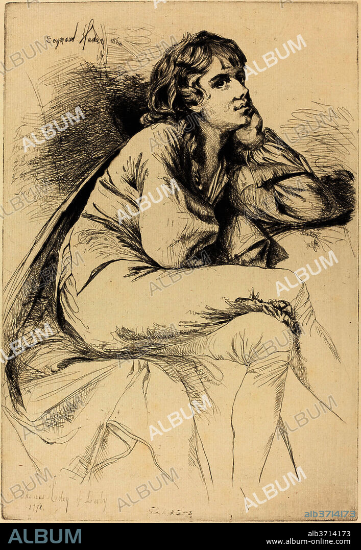 FRANCIS SEYMOUR HADEN AFTER JOSEPH WRIGHT. Thomas Haden of Derby. Dated: 1864. Medium: etching and drypoint on laid paper.