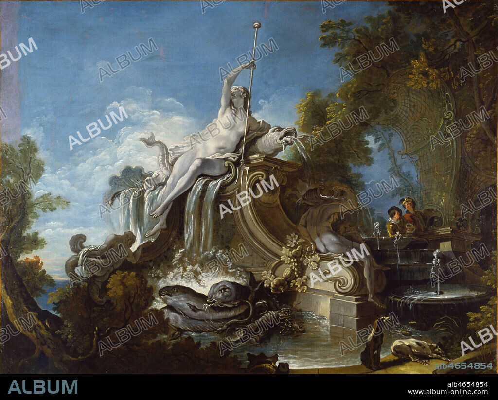 'La fontaine d'Amphitrite'' par Jacques de LAJOUE (1686-1761). Paris Collection privee. Credit: Collection Bouquignaud/KHARBINE-TAPABOR.