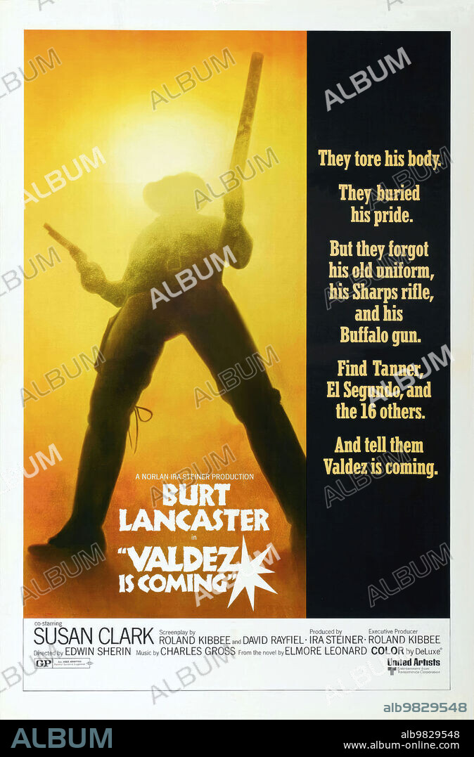 Poster of VALDEZ IS COMING, 1971, directed by EDWIN SHERIN. Copyright UNITED ARTISTS.