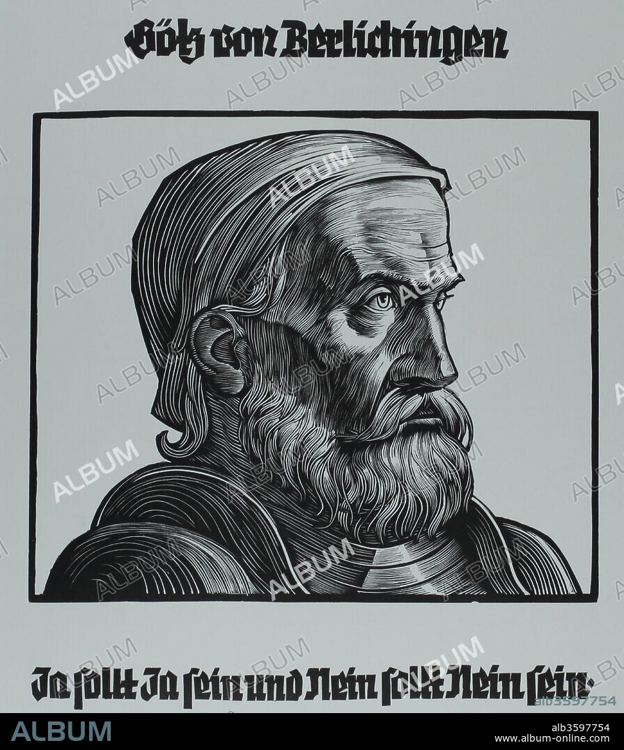 ERNST VON DOMBROWSKI. Götz von Berlichingen. From the series The most important men in history.
