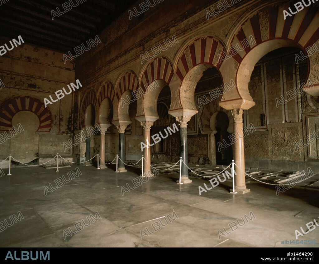 Medina Azahara.  Royal Hall or Abd-ar-Rahman III hall. Part of the old Palatine city of the  Umayyad caliphate. Built between 936-960. Province of Cordoba. Andalusia. Spain.