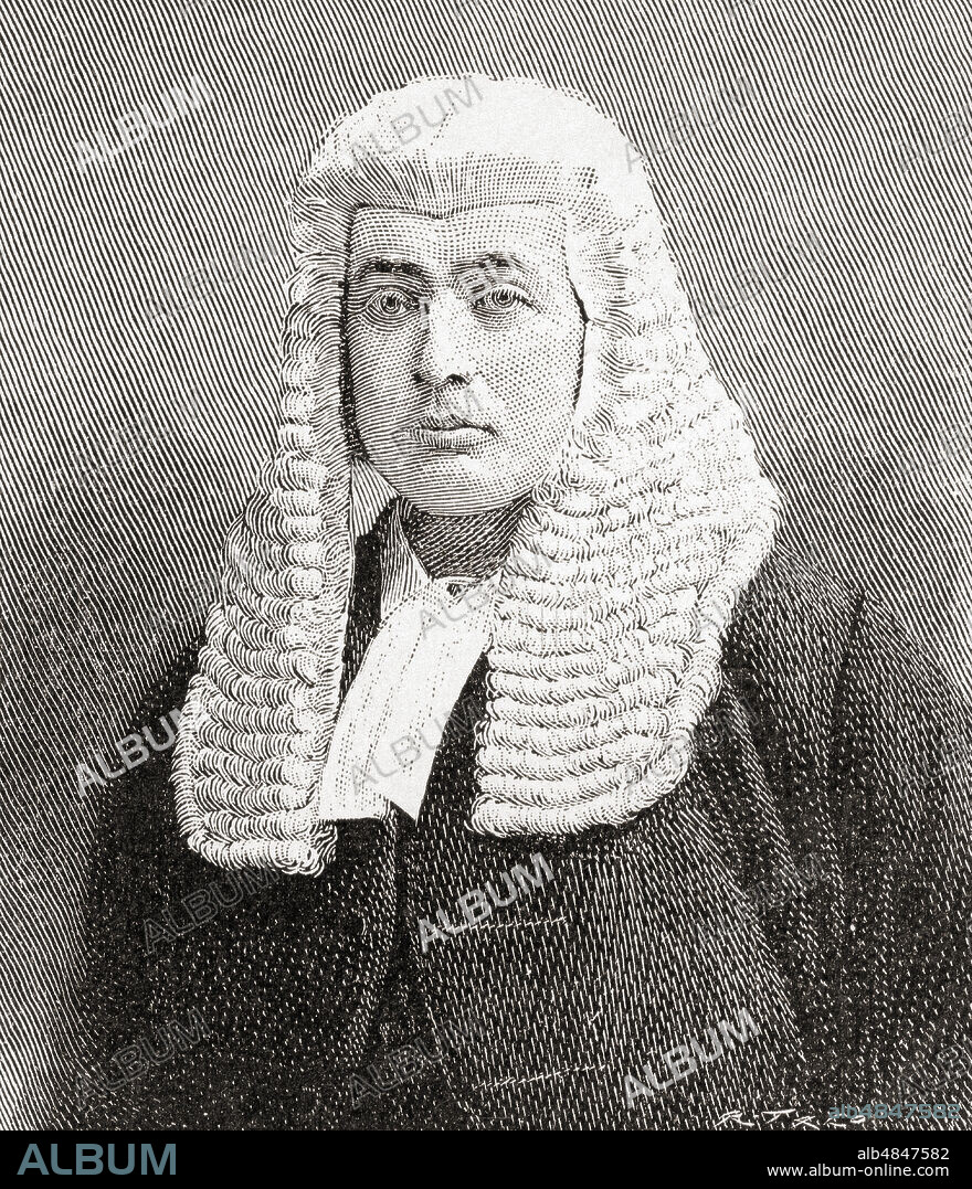 Sir William Rann Kennedy, 1846 â€“  1915.  British jurist, Lord Justice of Appeal and an accomplished classical scholar.  From The Strand Magazine, published January to June, 1894.