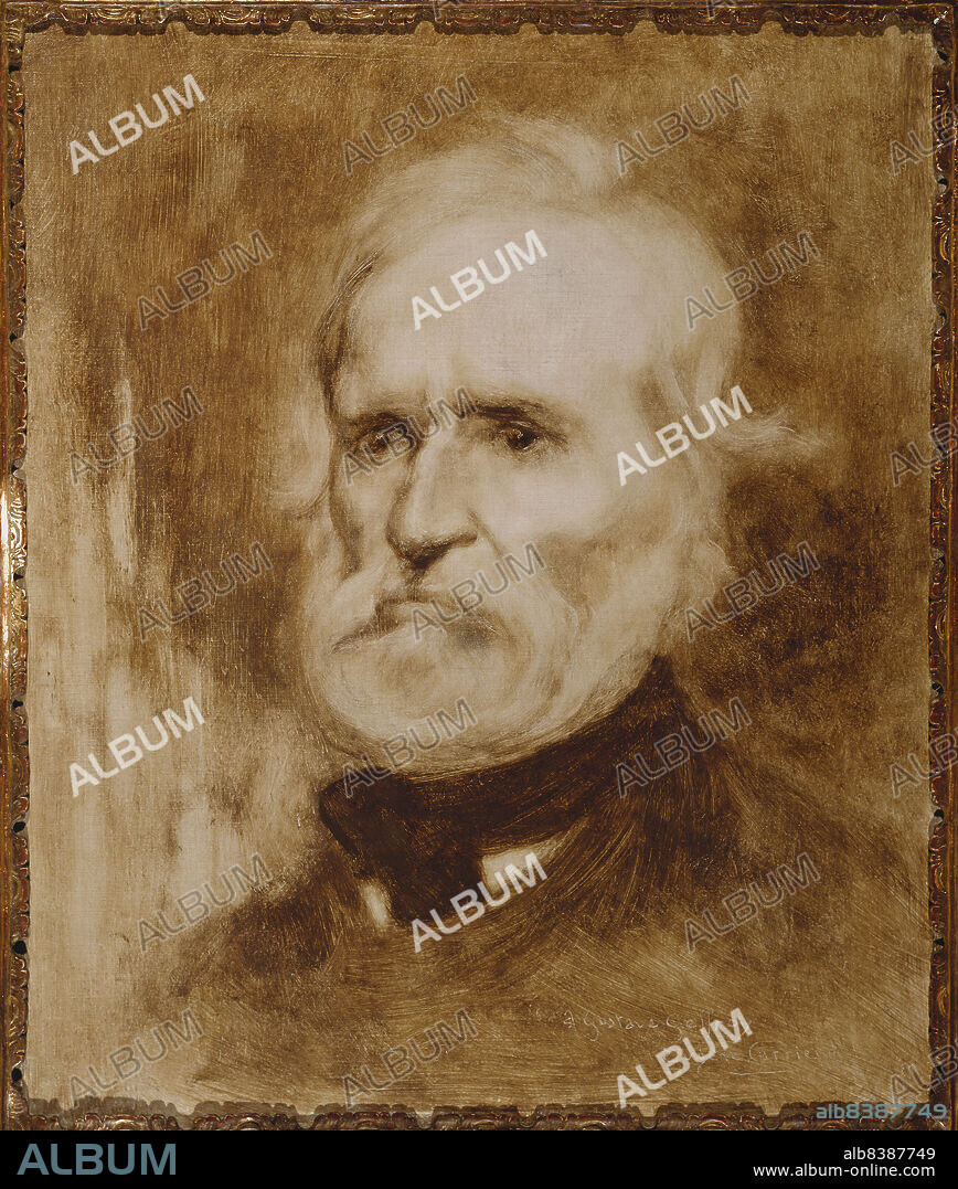 EUGENE CARRIERE. Portrait of Auguste Blanqui (1805-1881), politician, c1880.