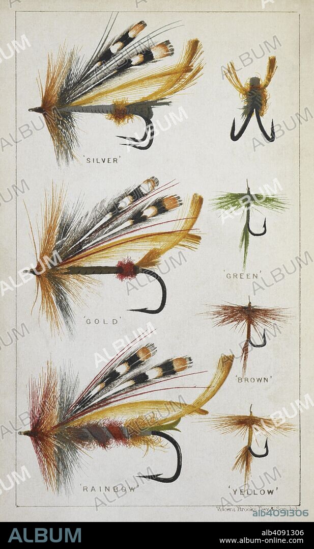 HARRY CHOLMONDELEY PENNELL. Various fishing flies and hooks