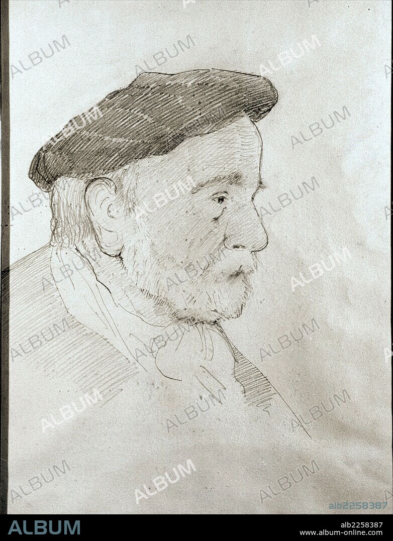 BAROJA , PIO. ESCRITOR ESPAÑOL. SAN SEBASTIAN 1872 - 1956. DIBUJO RETRATO.