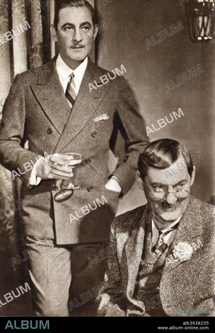 John Barrymore and Lionel Barrymore, American actors, 1933. John Barrymore (1882-1942), gained fame as a Shakespearean, while Lionel Barrymore (1878-1954), was an actor of stage, radio and film.