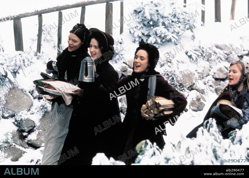 CLAIRE DANES, KIRSTEN DUNST, TRINI ALVARADO y WINONA RYDER en MUJERCITAS, 1994 (LITTLE WOMEN), dirigida por GILLIAN ARMSTRONG. Copyright COLUMBIA PICTURES.