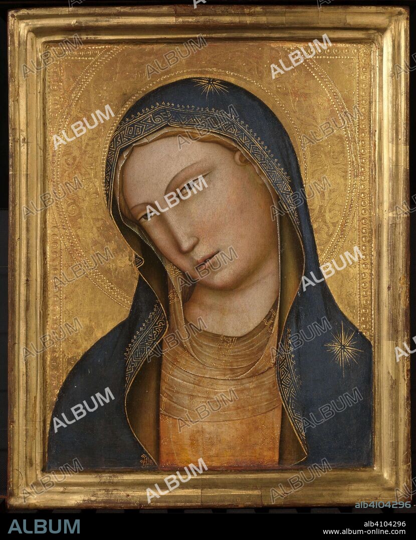 LORENZO MONACO. Bust of Saint Mary (formerly entitled Madonna). Dating: c. 1381 - c. 1425. Measurements: h 36.1 cm × w 28.9 cm × t 4.3 cm.