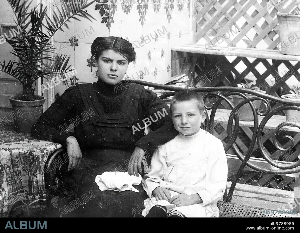 April 1912. Captives Rescued in Melilla. The Brothers Petra and Francisco, who were kidnapped by the Moors after the murder of their parents, and who have just been rescued.