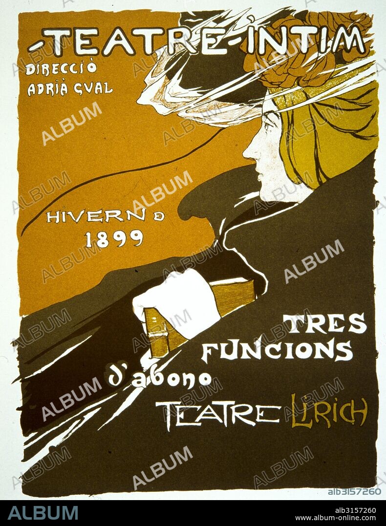 ADRIA GUAL QUERALT. Cartel de Teatro intimo. Institut del Teatre.