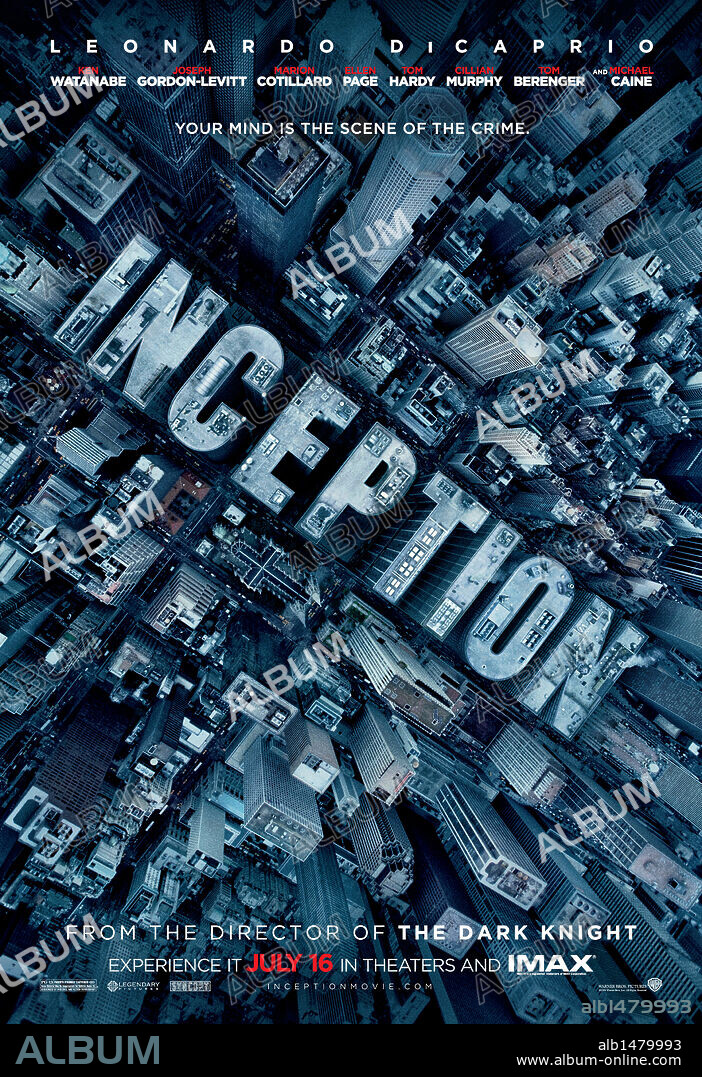 Poster de ORIGEN (INCEPTION, 2010), dirigida por CHRISTOPHER NOLAN. Copyright WARNER BROSS PICTURES/SYNCOPY/LEGENDARY PICTURES.