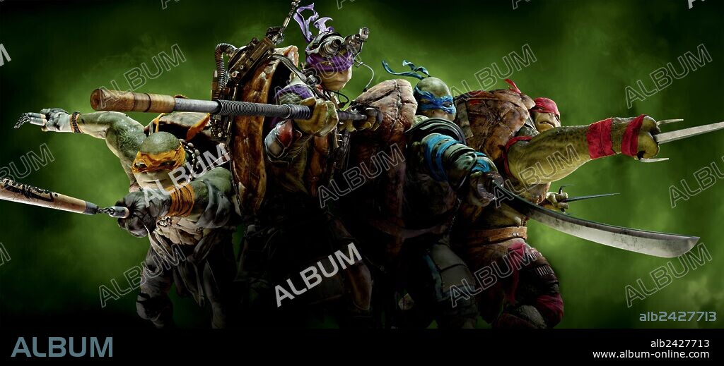 Poster of TEENAGE MUTANT NINJA TURTLES, 2014, directed by JONATHAN LIEBESMAN. Copyright PARAMOUNT PICTURES.