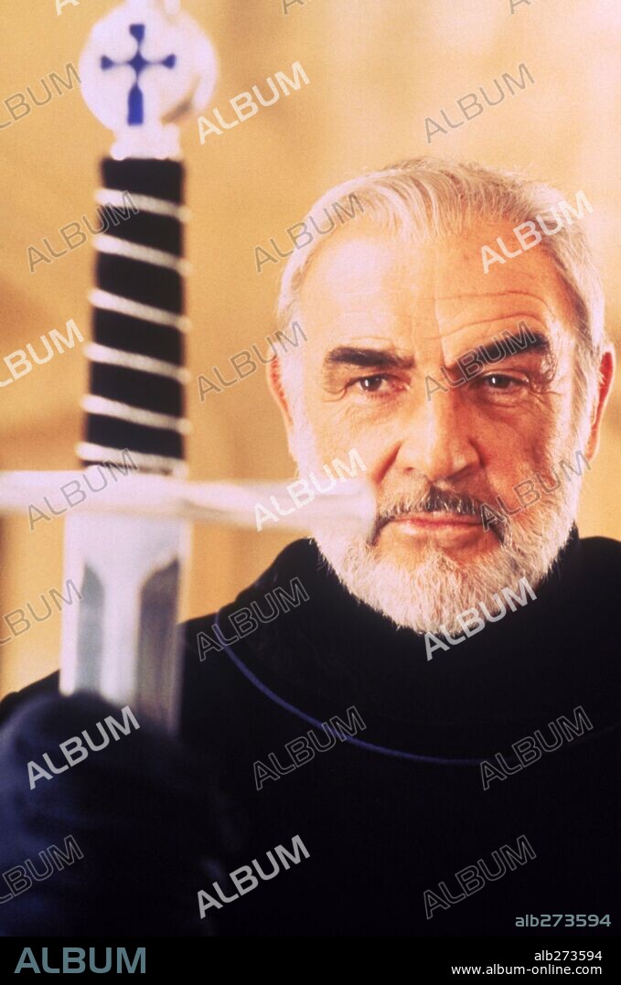 SEAN CONNERY en EL PRIMER CABALLERO, 1995 (FIRST KNIGHT), dirigida por JERRY ZUCKER. Copyright COLUMBIA TRI STAR.