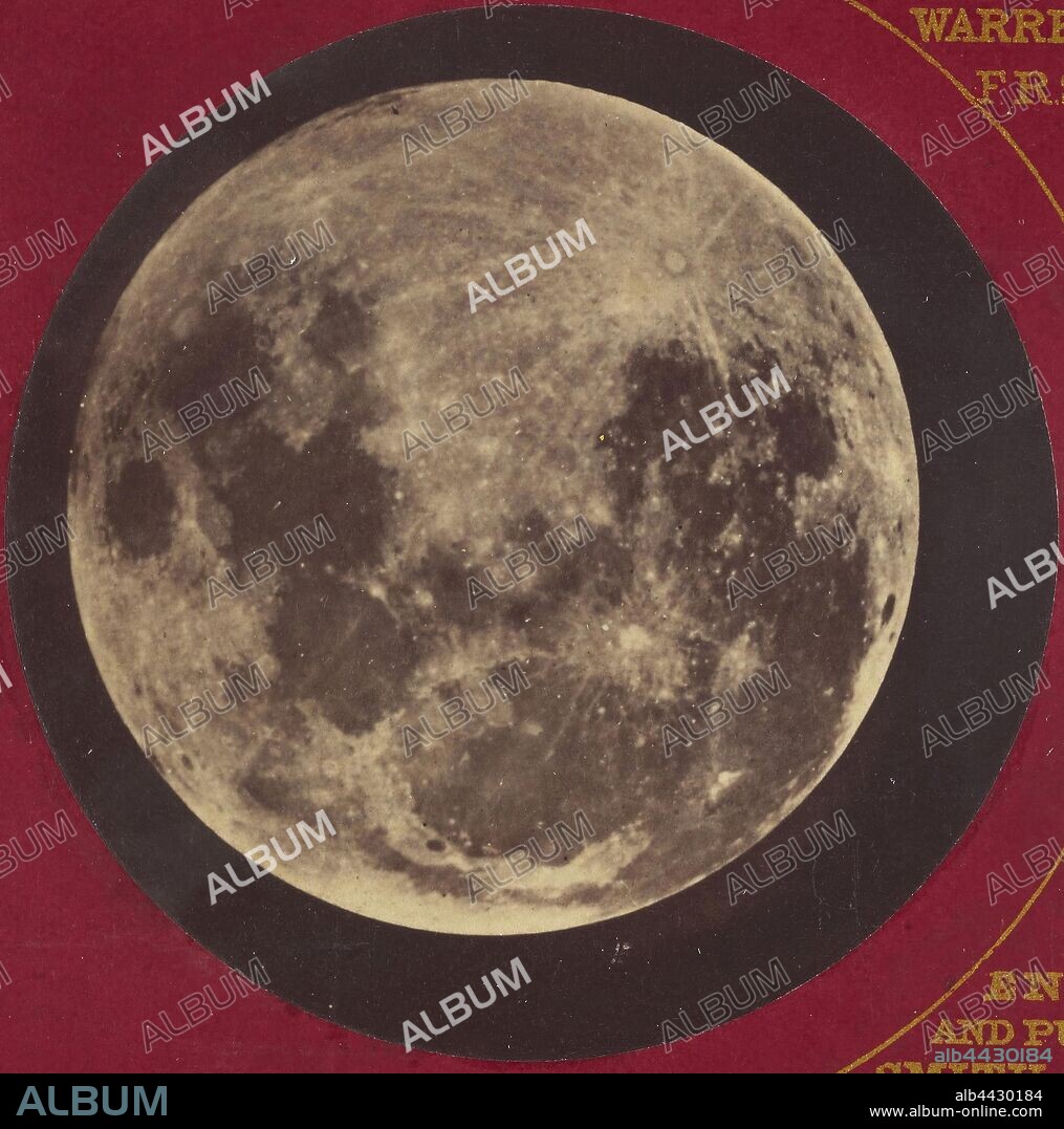 The Moon (left) Feb. 27, 1858, (right) Sept. 11, 1859 / The Moon, Warren De la Rue (British, 1815 - 1889), Negative enlarged by Beck & Beck Smith, Beck & Beck Smith, negative February 27, 1858 and September 11, 1860, print about 1862, Albumen silver print, 5.8 × 5.8 cm (2 5/16 × 2 5/16 in.).