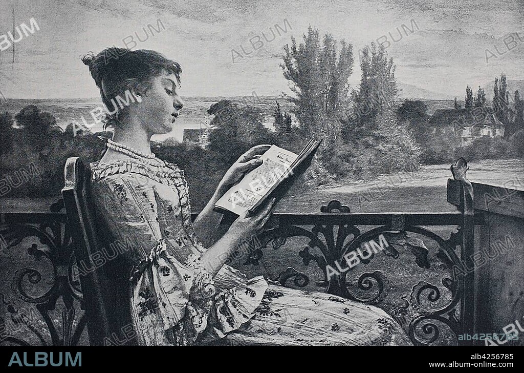 Friederike Elisabeth Brion von Sesenheim, 1752, 1813, an alsatian priest's daughter and had a short, but violent love with the young Goethe, 1899, historical illustration, Germany