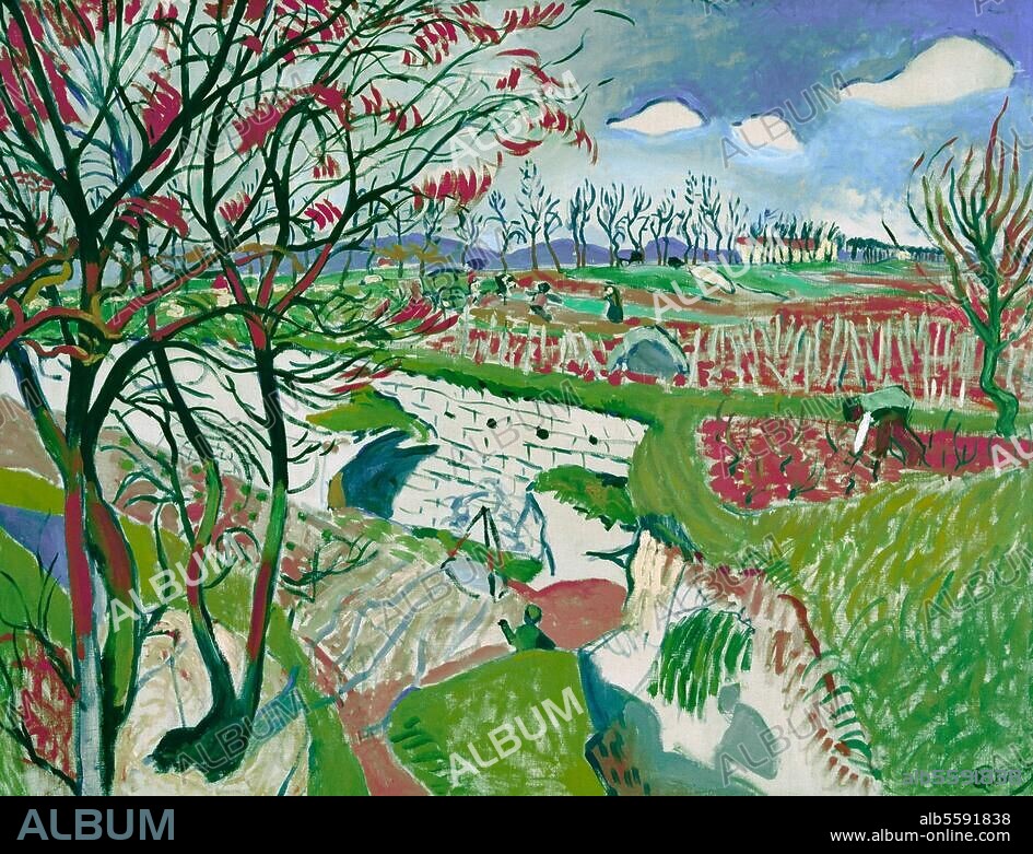 ANDRÉ DERAIN. Derain, André. 1880-1954. "Les Vignes au printemps", 1904/05. Oil on canvas, 89.5 × 116.5cm. Basel, Kunstmuseum.
