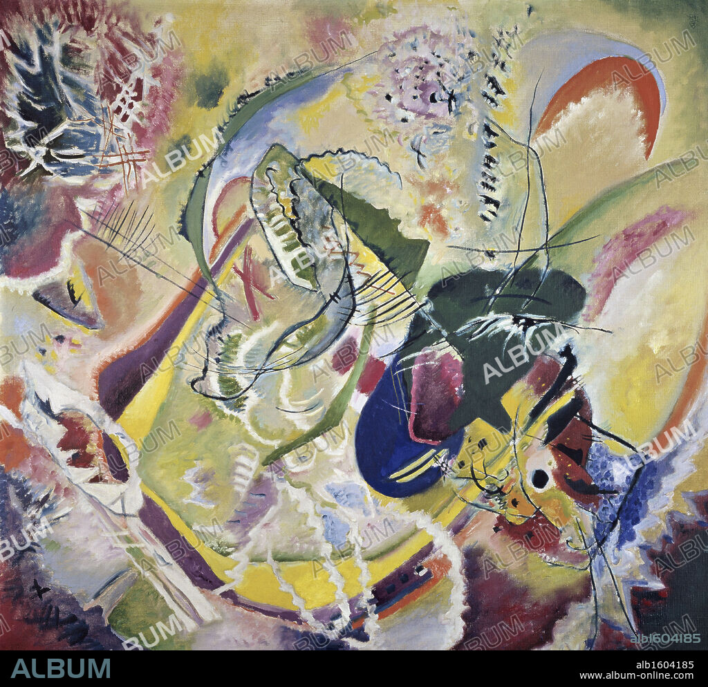 WASSILY KANDINSKY. Improvisation 35 by Vasily Kandinsky, 1914, 1866-1944, Switzerland, Kunstmuseum Basel.