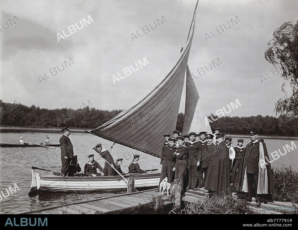Militär:. Deutschland / Marine. Ausbildung der Marine-Jugendwehr: Segelübungen. Foto, um 1910 (Gebr. Haeckel).